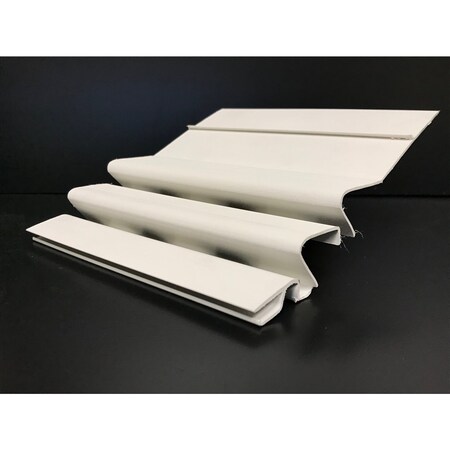 Crane WaterFall 4 in. W X 4 ft. L White PVC Gutter Guard C046106WH01